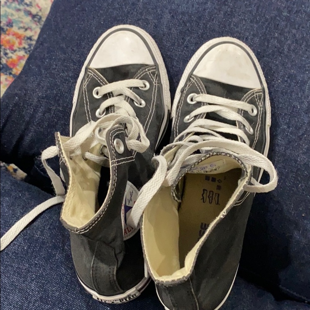 Black and White Hightop converse